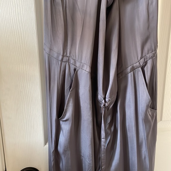 NWT chaser silky basics cross back jumpsuit grey - Picture 5 of 9